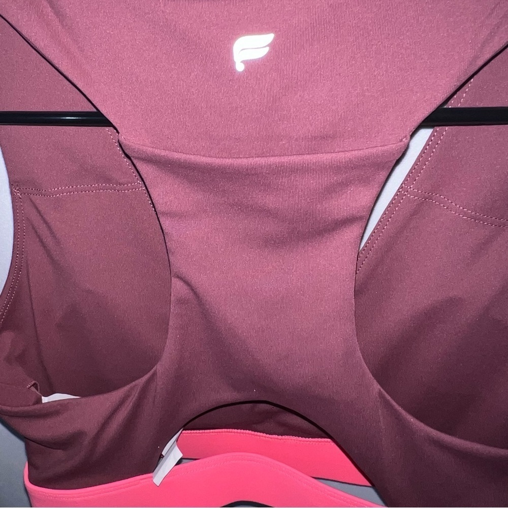 Fabletics On-The-Go Midi Medium Impact Mauve Spor… - image 5